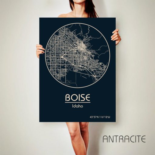BOISE Idaho CANVAS Map Boise Idaho Poster City Map Boise Idaho Art Print Boise Idaho poster Boise Idaho map art Poster Boise Idaho map