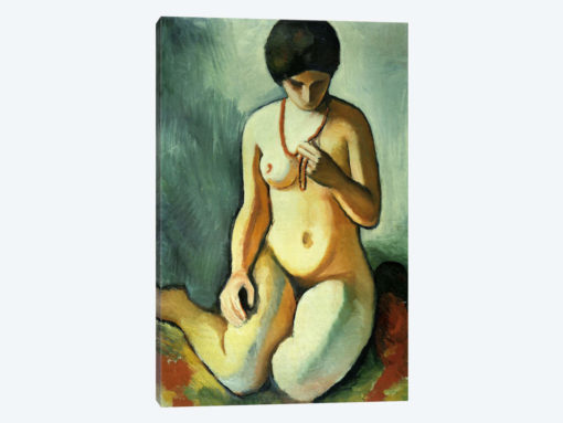 Nude with Coral Necklace