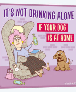 Drinking Alone Dog