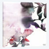 Watercolor Floral Pink Purple Trio I