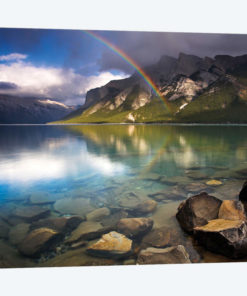 Rainbow Over Lake Minnewanka