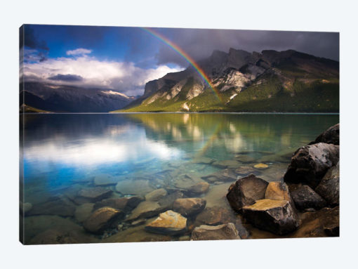 Rainbow Over Lake Minnewanka