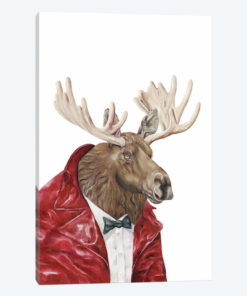 Moose In Leather