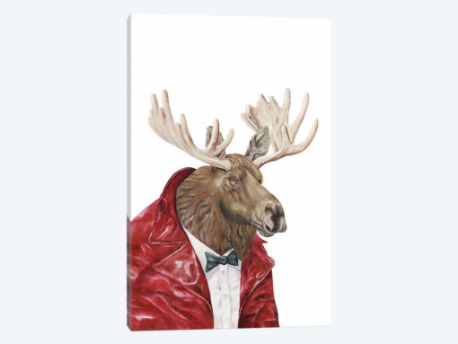 Moose In Leather