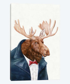 Moose In Navy Blue