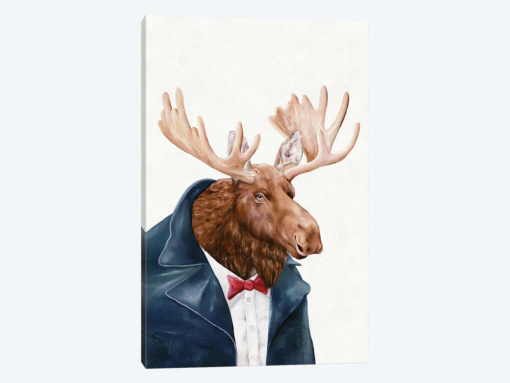 Moose In Navy Blue