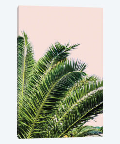 Tropical Leaves on Blush I