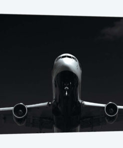 Black And Silver Study 767 Approach