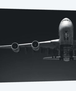 Black And Silver Study A380 Wing And Nose