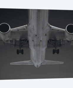 Black And Silver Study Airbus Belly