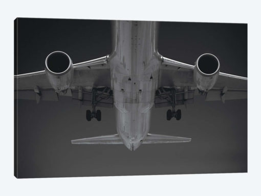 Black And Silver Study Airbus Belly