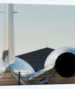 Aviation Bizjet Tail Reflection