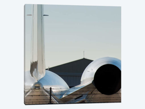 Aviation Bizjet Tail Reflection