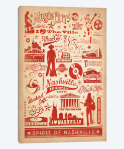 Music City Pattern Print