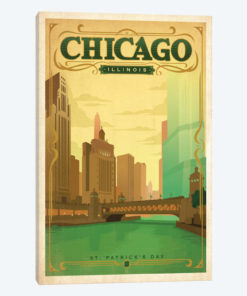 Chicago, Illinois (Chicago River On St. Patrick's Day)