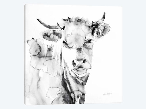 Village Cow Gray