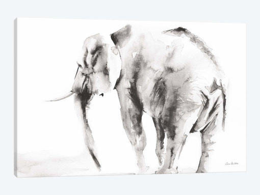 Lone Elephant Gray