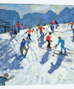 Busy Ski Slope, Lofer