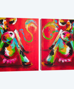 Disco Cow Diptych