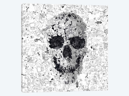 Doodle Skull, Square