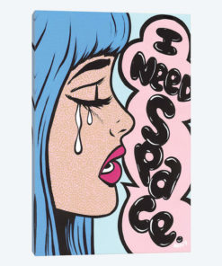 Blue Bangs I Need Space Comic Girl