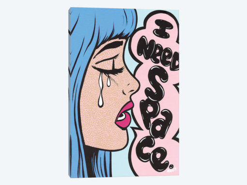 Blue Bangs I Need Space Comic Girl