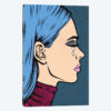 Blue Turtleneck Sad Girl