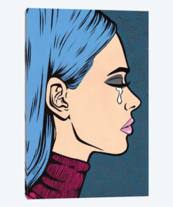 Blue Turtleneck Sad Girl