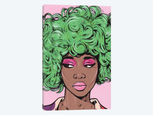 Green Kawaii Comic Girl