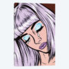 Lilac Bangs Crying Girl