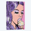 Purple Ice Cream Comic Girl