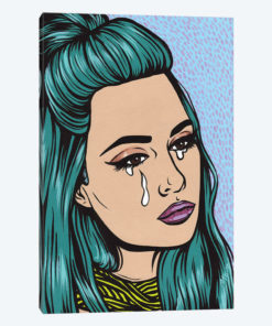 Turquoise Crying Girl