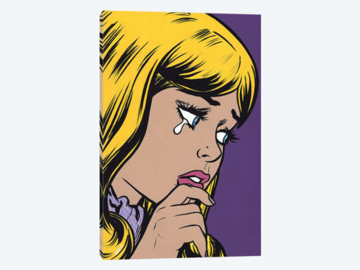 Blonde Bangs Sad Girl