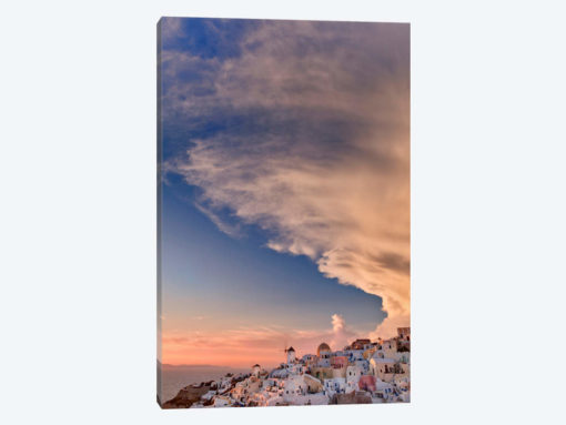 Cloudy Sunset, Oia, Santorini, Cyclades, Greece