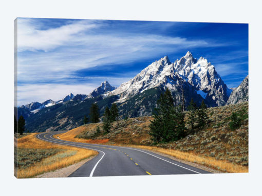 Teton Range As Seen From Teton Park Road, Grand Teton National Park, Wyoming, USA