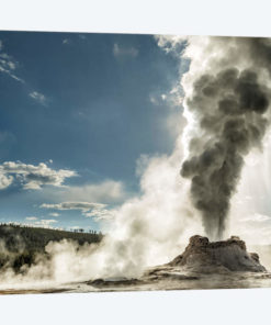 Castle Geyser erupting, Upper Geyser Basin, Yellowstone National Park, Wyoming