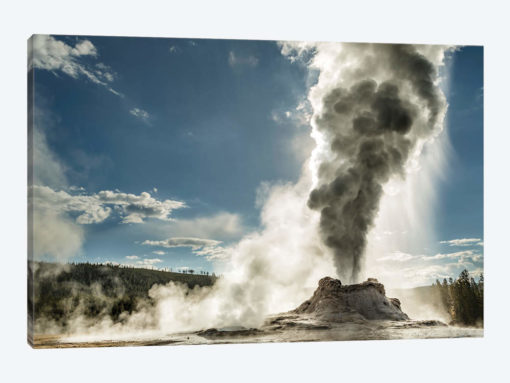 Castle Geyser erupting, Upper Geyser Basin, Yellowstone National Park, Wyoming
