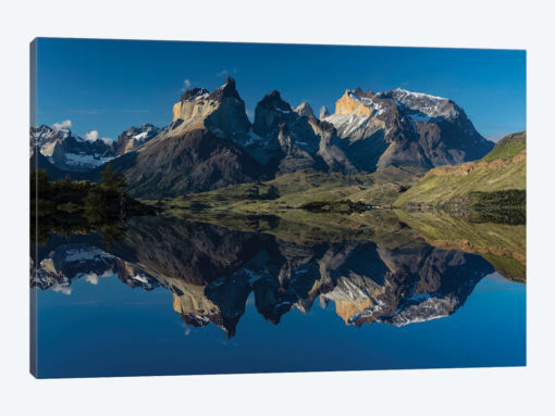 Cuernos del Paine at sunset, Torres del Paine National Park, Chile, Patagonia