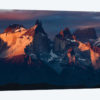 Paine Massif at sunset, Torres del Paine National Park, Chile, Patagonia III