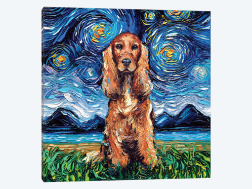 Red Cocker Spaniel Night