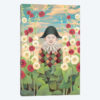 Harlequin And Hollyhocks