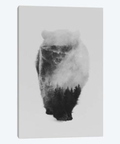 Approaching Bear in B&W