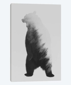 Roaring Bear in B&W