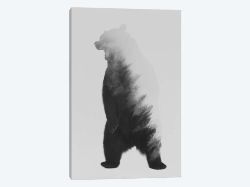 Roaring Bear in B&W