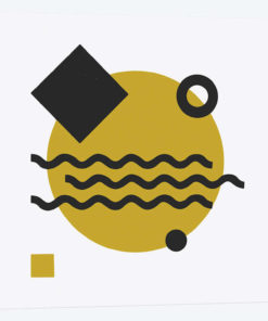 Yellow Circle & White Square