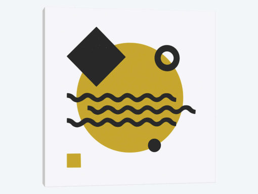 Yellow Circle & White Square