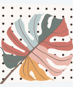Colorful Monstera Leaf