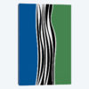 Irregular Shapes & Stripes - Blue & Green