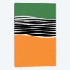 Irregular Shapes & Stripes - Green & Orange