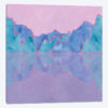 Mountain Reflection In Water - Pastel Palette